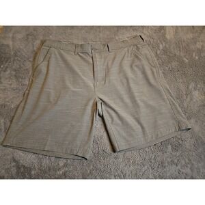 Weekender Casual Life Mens 42 Gray Golf Shorts Stretch Flat Front Performance